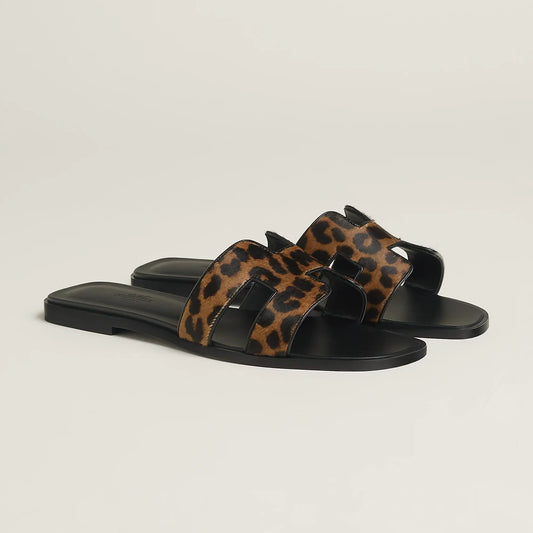 Sandales Oran Gold Et Noir